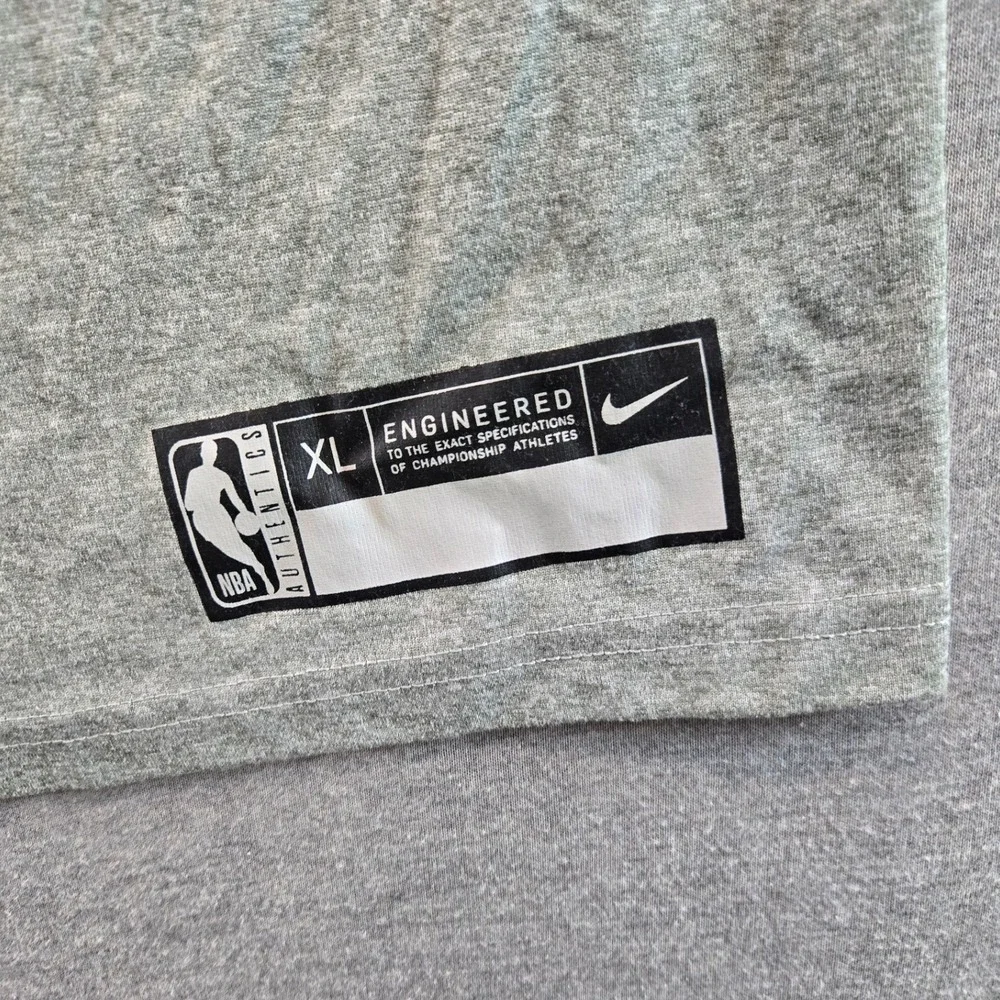 Nike Houston Rockets Shirt Mens XL Grey NBA Authentics Engineered Sleeveless